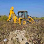 एमडीडीए की सख्त कार्रवाई, अवैध प्लाटिंग और निर्माण पर चला बुलडोज़र, 22 बीघा भूमि में हुआ ध्वस्तीकरण