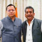 मुख्यमंत्री धामी से आज मुख्यमंत्री आवास में अभिनेता हेमंत पांडे ने की शिष्टाचार भेंट