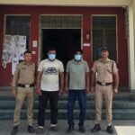 शान्ति व्यवस्था भंग करने वाले 2 व्यक्तियो को पुलिस ने किया गिरफ्तार