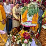 उत्तरकाशी में मुख्यमंत्री धामी के मुख्य सेवक के रूप में पाँच वर्ष पूर्ण होने के अवसर पर श्री काशी विश्वनाथ मंदिर में विशेष पूजा-अर्चना